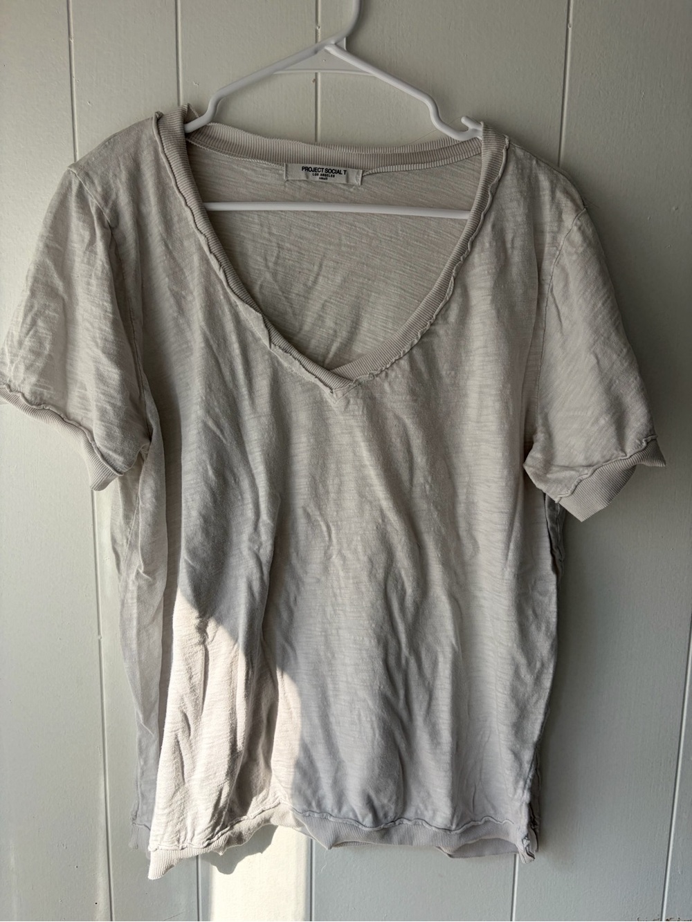 Project Social T tshirt beige small